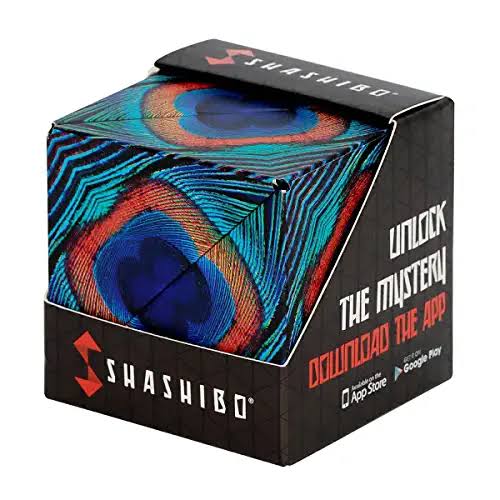 SHASHIBO Shape Shifting Box - Award-Winning, Patented Fidget Cube w/ 36 Rare Earth Magnets - Extraordinary 3D Magic Cube Shashibo Cube Magnet Fidget