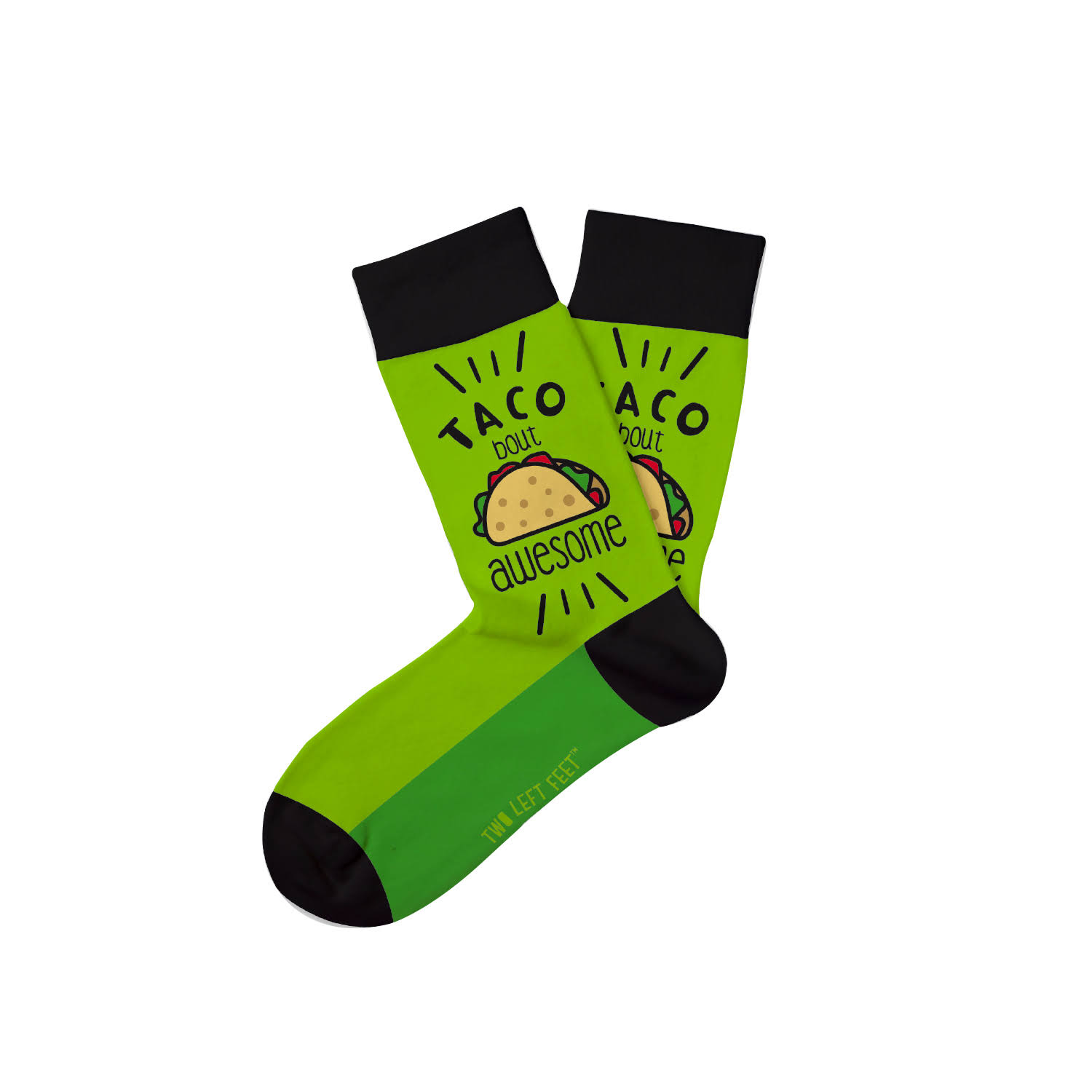 DM Merchandising Kid's Sock Green 'Taco Bout Awesome' Socks Small