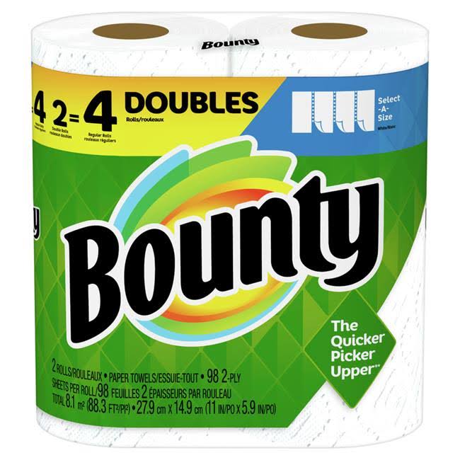 Procter & Gamble 6034681 Select-a-size Paper Towels, Pack Of 2 Procter & Gamble Multicolor