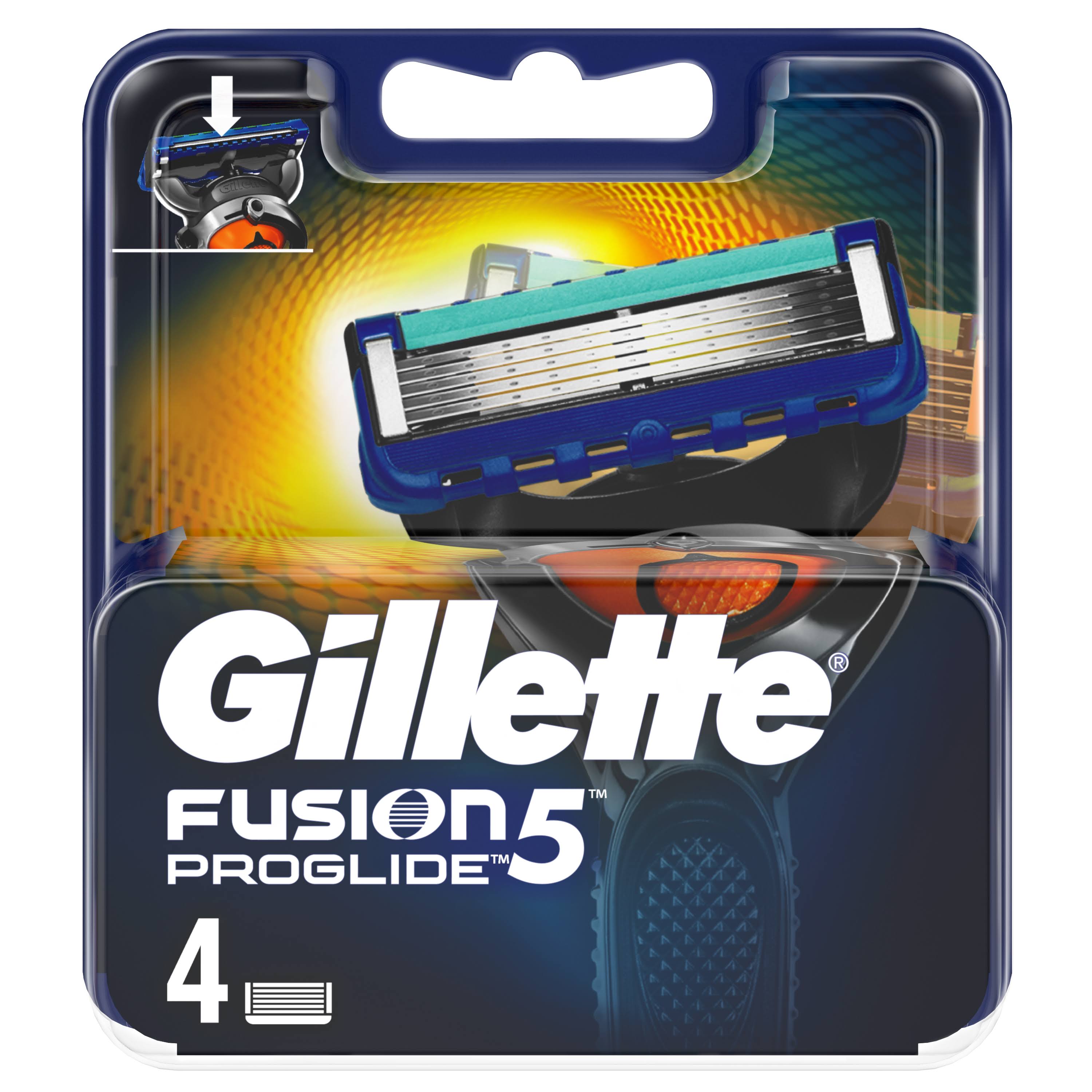 Gillette Fusion5 Proglide Razor Blades For Men - 4 Refills