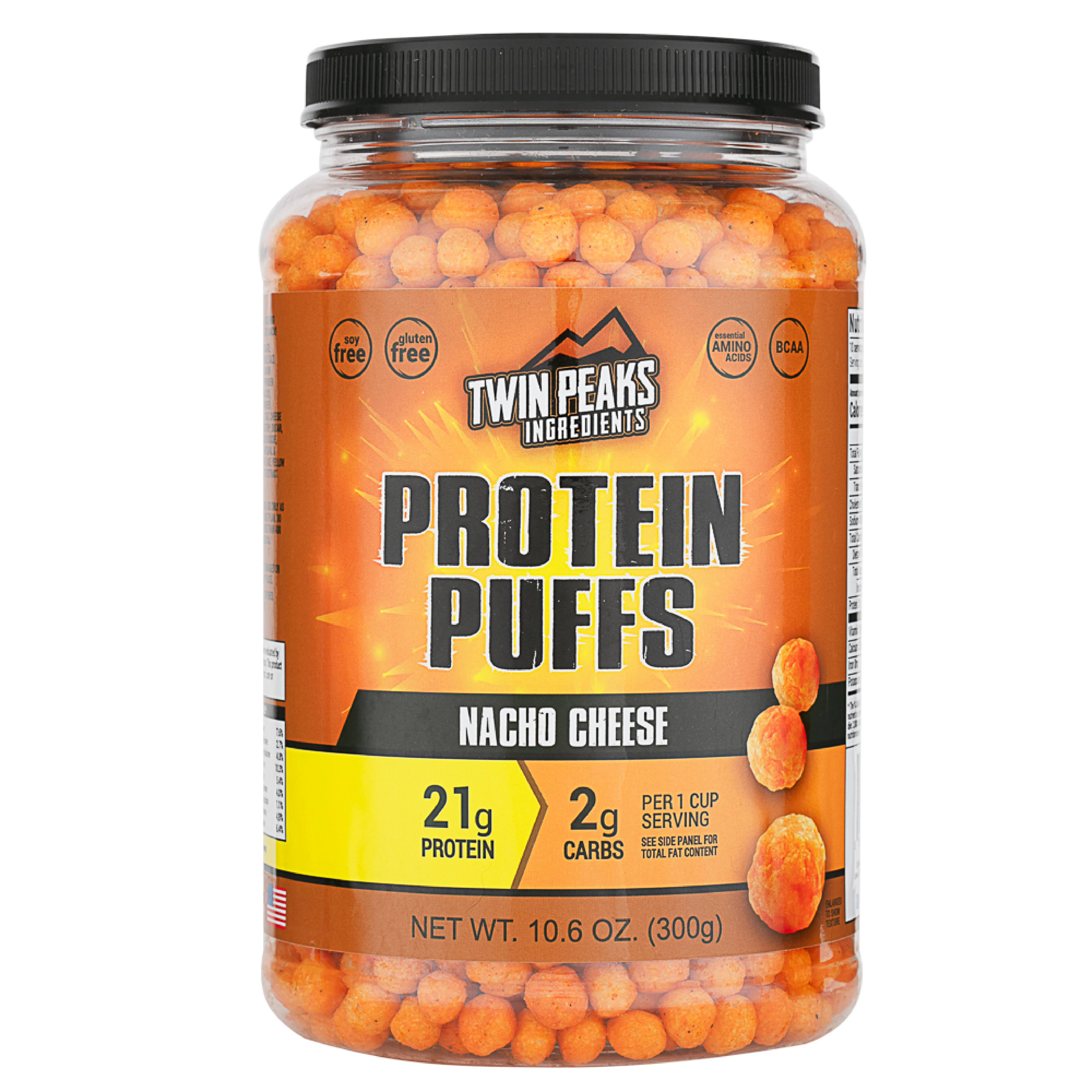 Twin Peaks Ingredients Nacho Cheese Protein Puffs