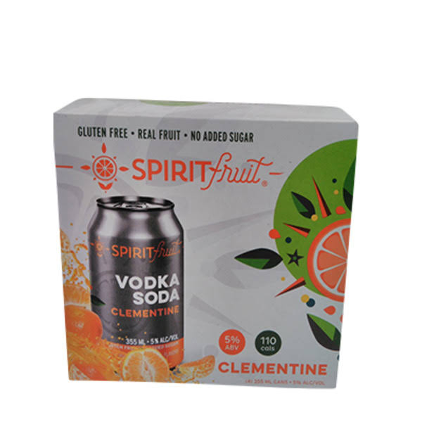 Spirit Fruit Clementine Vodka Soda