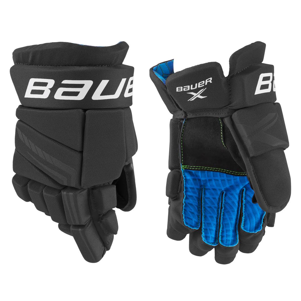 Bauer X Junior Hockey Gloves - 10 - Black/White
