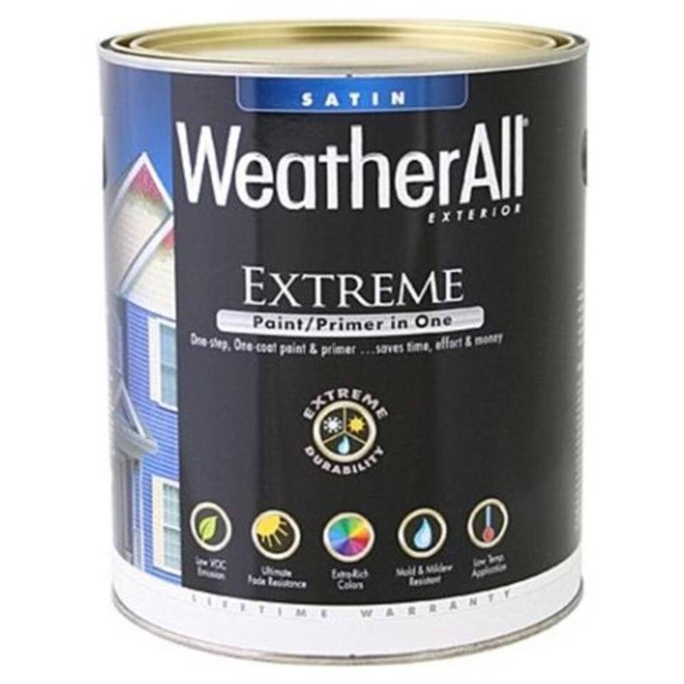 True Value Mfg Company Weather All Satin Paint - White