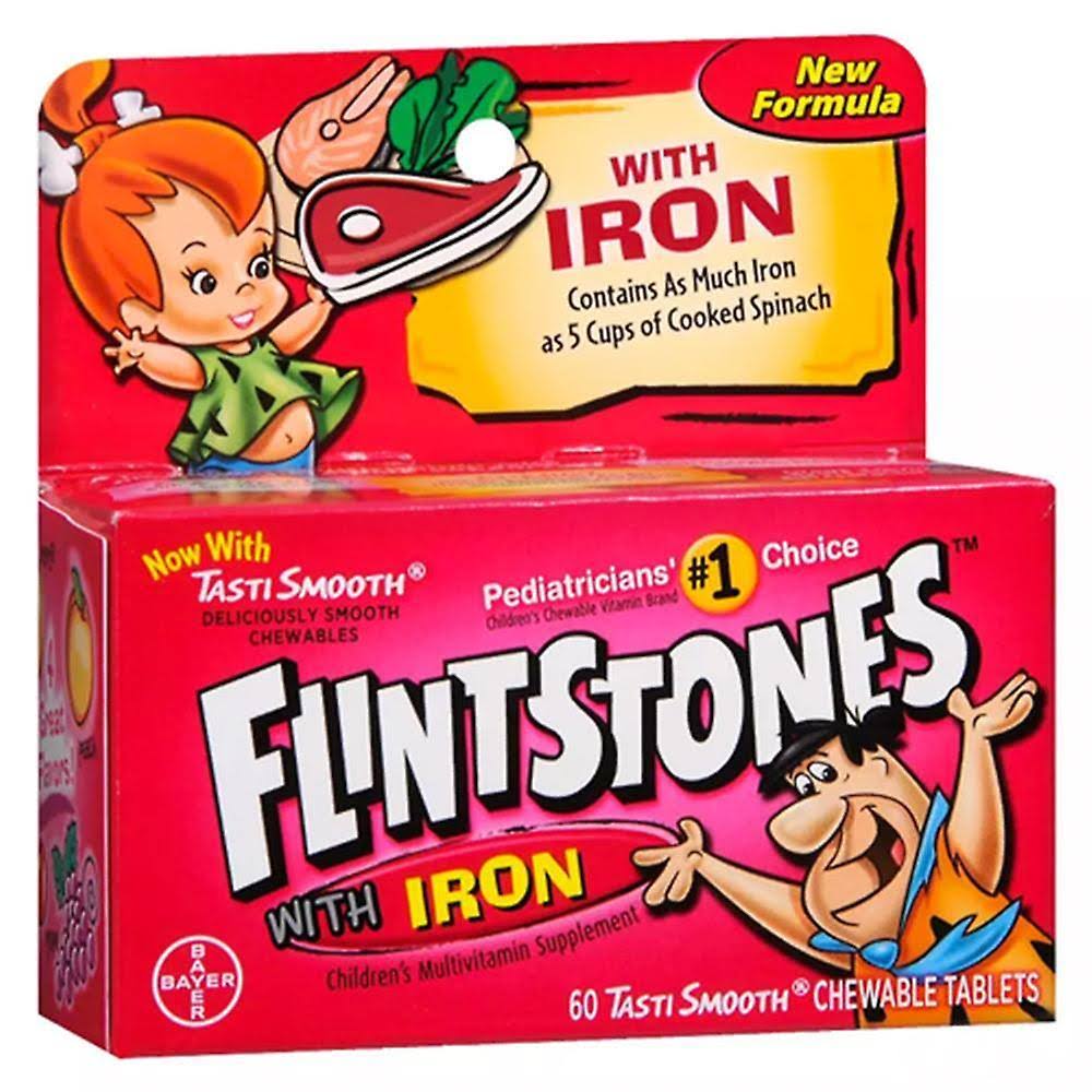 Flintstones Multivitamin with Iron Chewable Tablets - 60ct