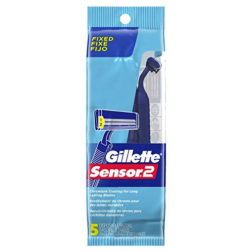 Gillette 5 Piece Sensor 2 Disposable Razor