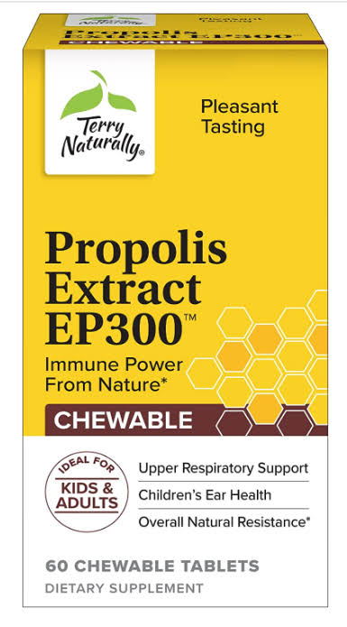 Terry Naturally Propolis Extract EP300 60 Chewable Tablets
