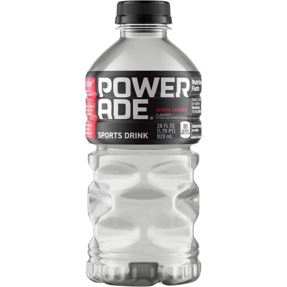 Powerade Sports Drink, White Cherry - 28 fl oz