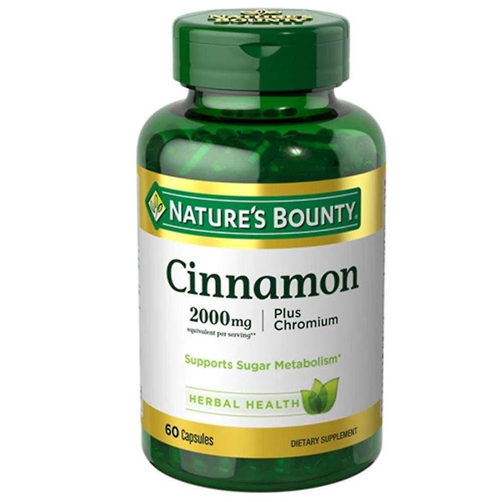 Nature's Bounty Herbal Health Cinnamon Plus Chromium Capsules - 2000mg, 60pk