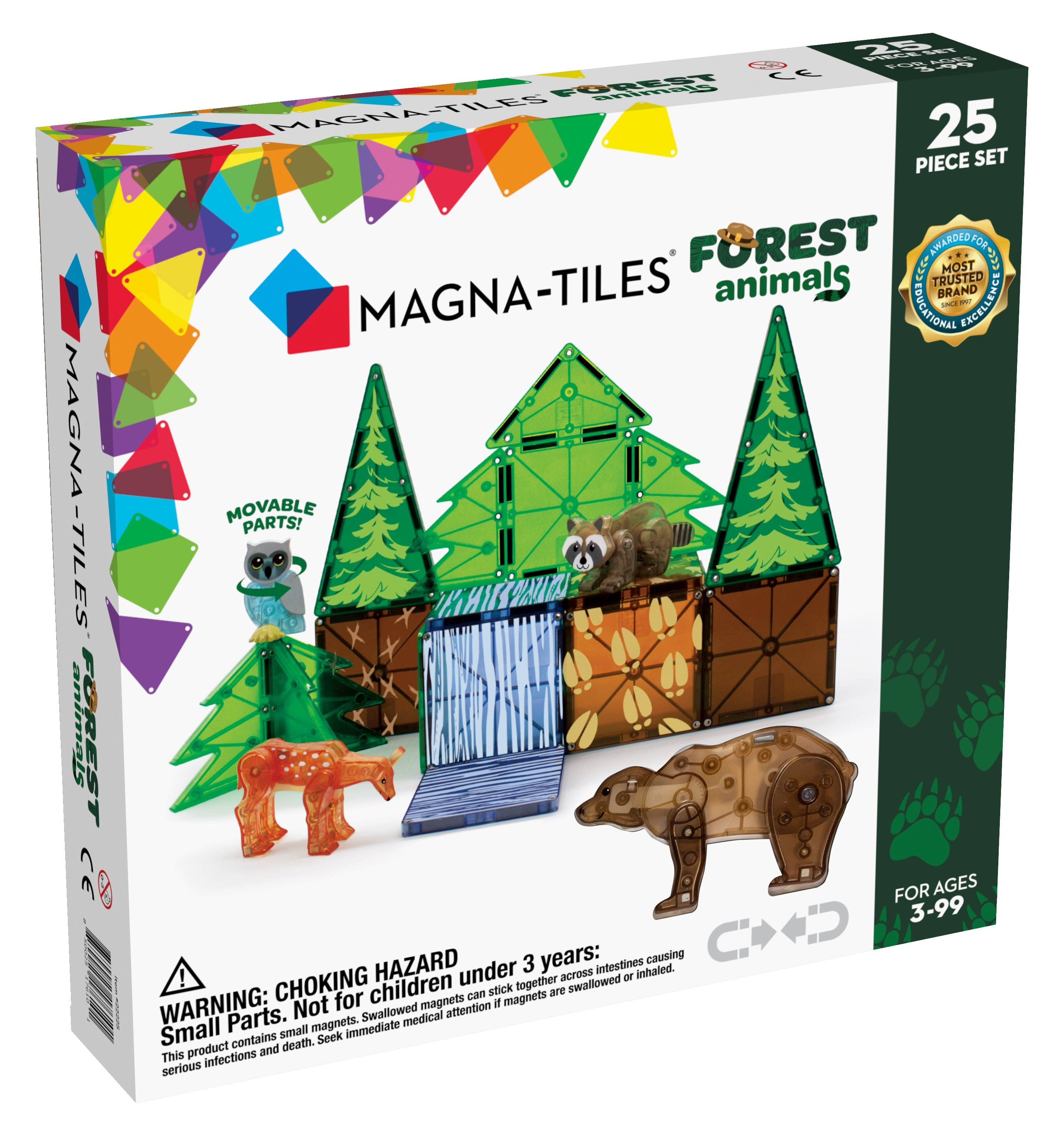 Magna-Tiles - Forest Animals - 25 Piece Set