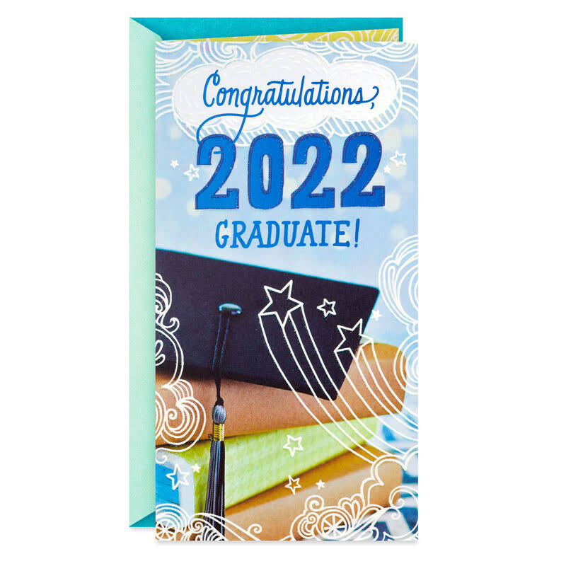 Hallmark Graduation Card, Hope for Good Things Your Way 2022 Money Holder Graduation Card