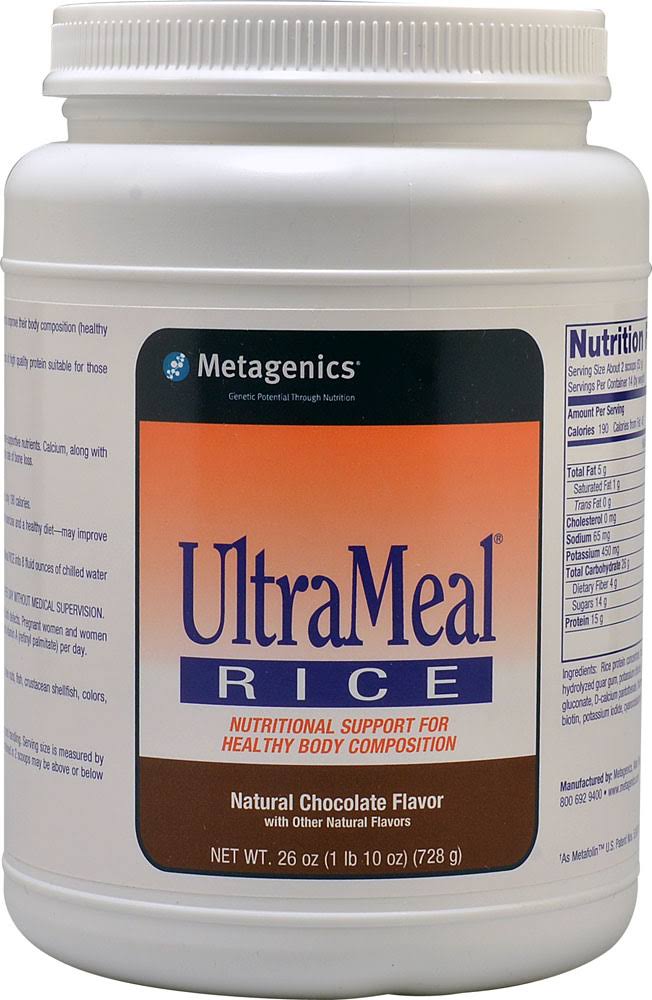 Metagenics Ultrameal Rice Mix Drink - Chocolate, 26oz