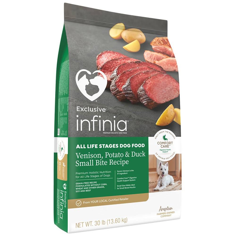 Infinia Grain Free ALS Venison Potato Duck Small Bite Comfort Care 30lb - 683099