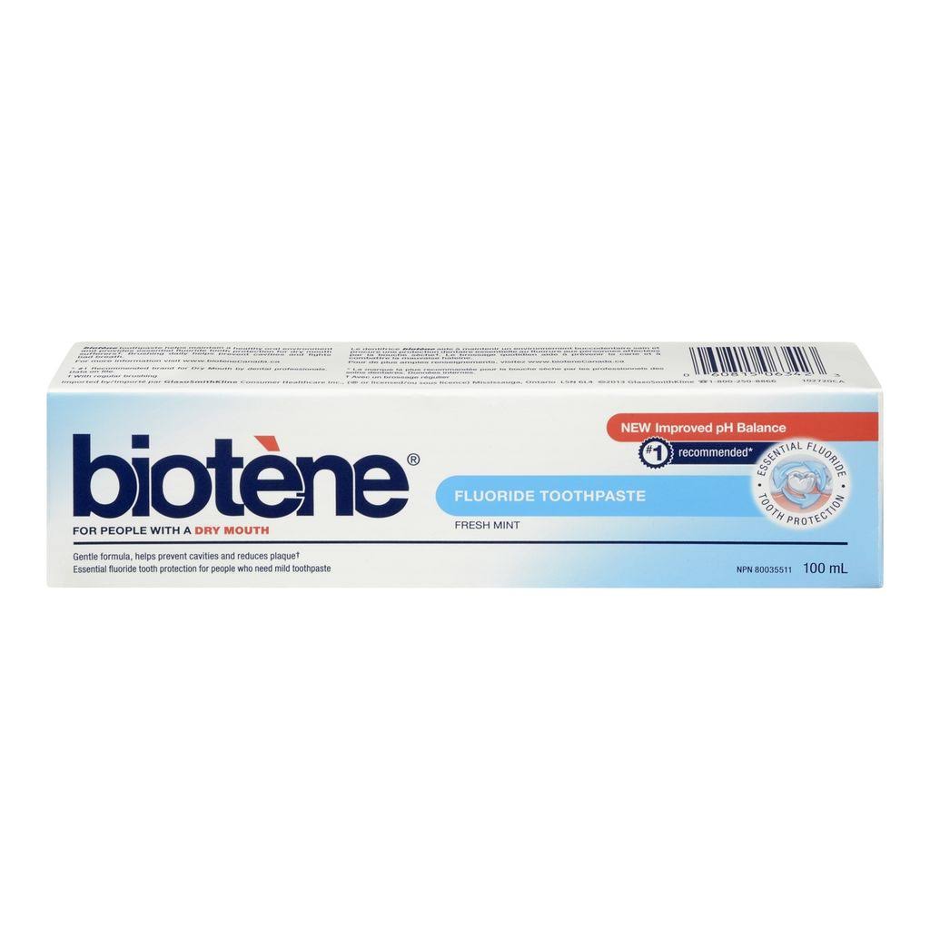 Biotene Dry Mouth Fluoride Toothpaste - Fresh Mint, 100ml