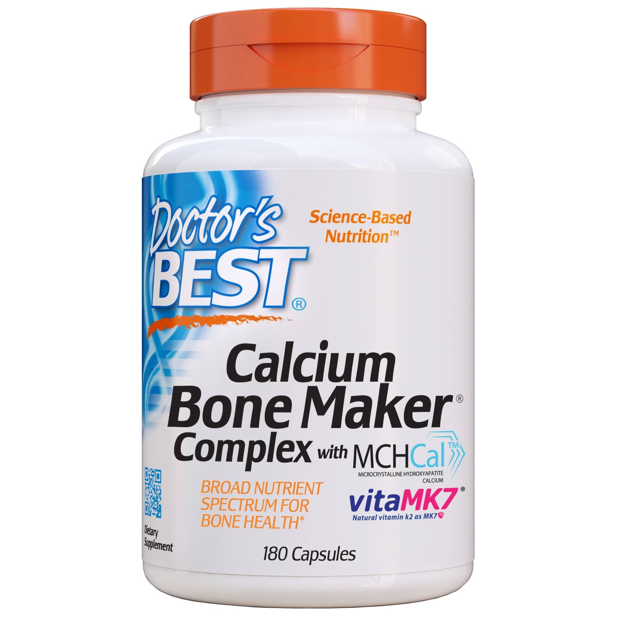 Doctor's Best Calcium Bone Maker Complex Supplement - 180 Capsules