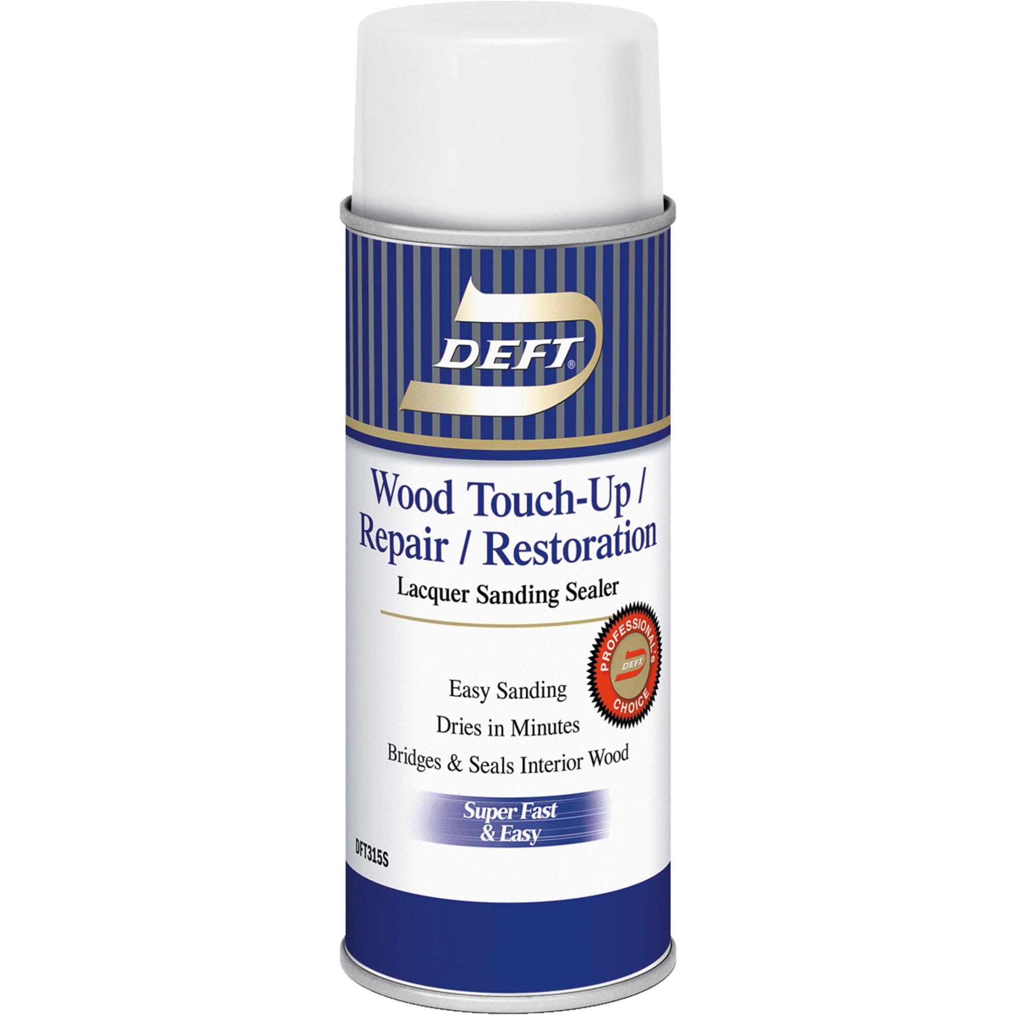 Deft VOC Compliant Lacquer Sanding Sealer Spray, 12 oz.