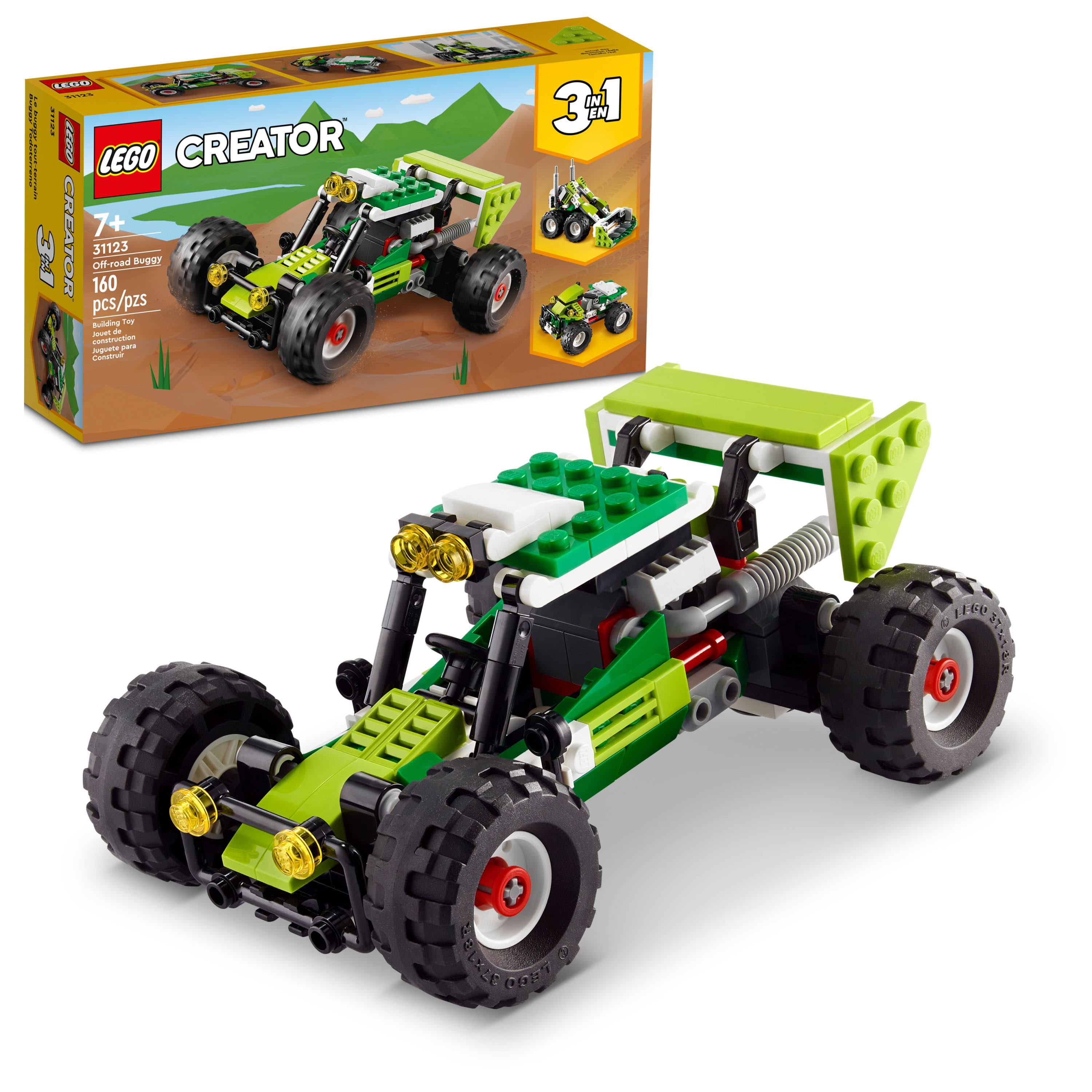LEGO Creator 3in1 Off-Road Buggy 31123 Building Kit; Build A Multicolor