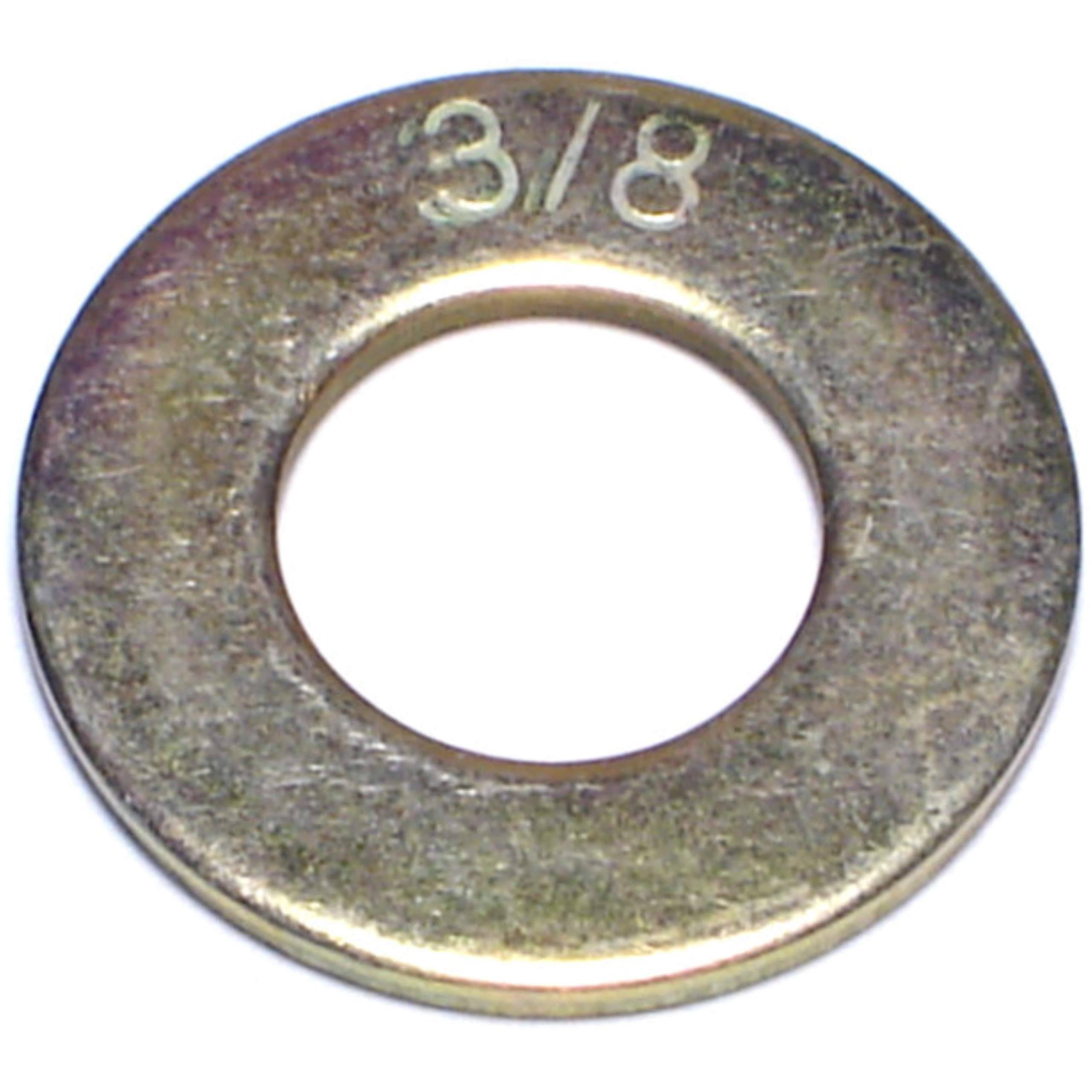 Midwest Fastener Sae Flat Washers - Grade 8, 3/8", 50ct