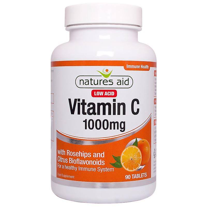 Natures Aid Vitamin C 1000mg Low Acid - 90 Tabs