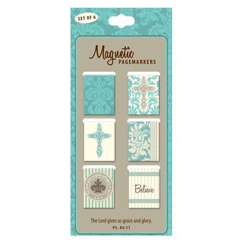 Christian Art Gift Believe Magnetic Pagemarkers - 6pcs