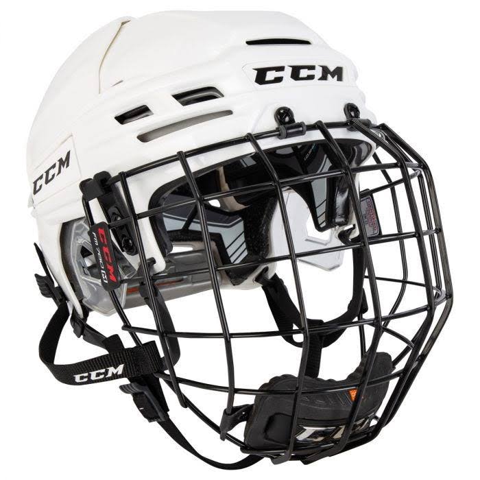 CCM Tacks 910 Hockey Helmet Combo - White - M