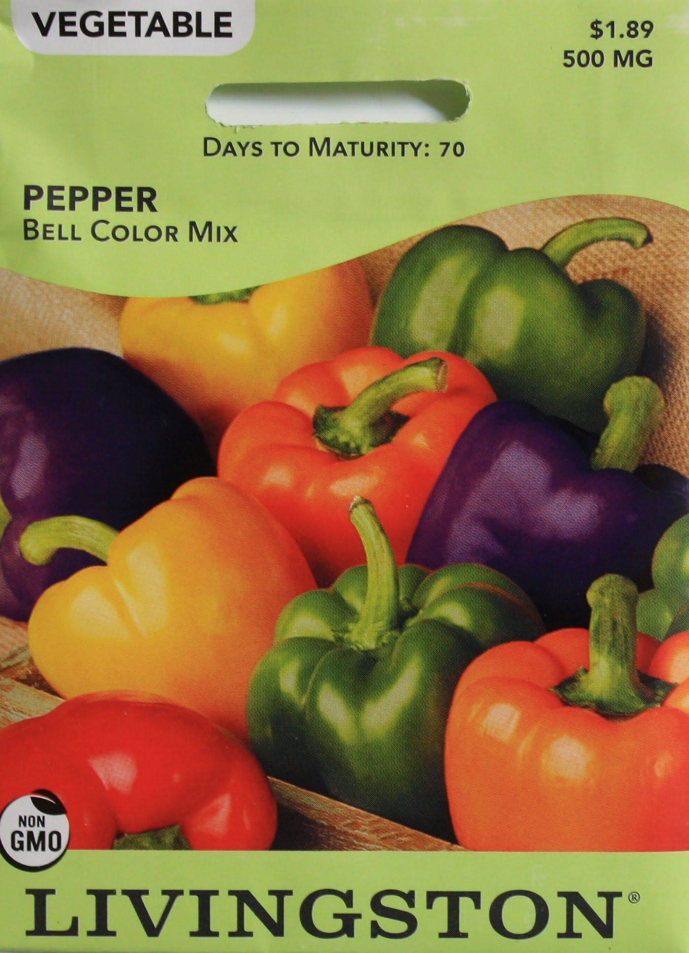 Livingston Seed Pepper Bell Color Mix