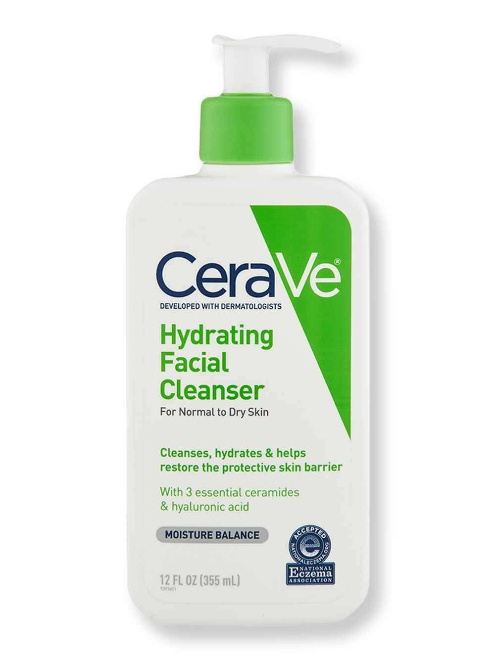 Cerave Hydrating Facial Cleanser - For Normal To Dry Skin, 12oz