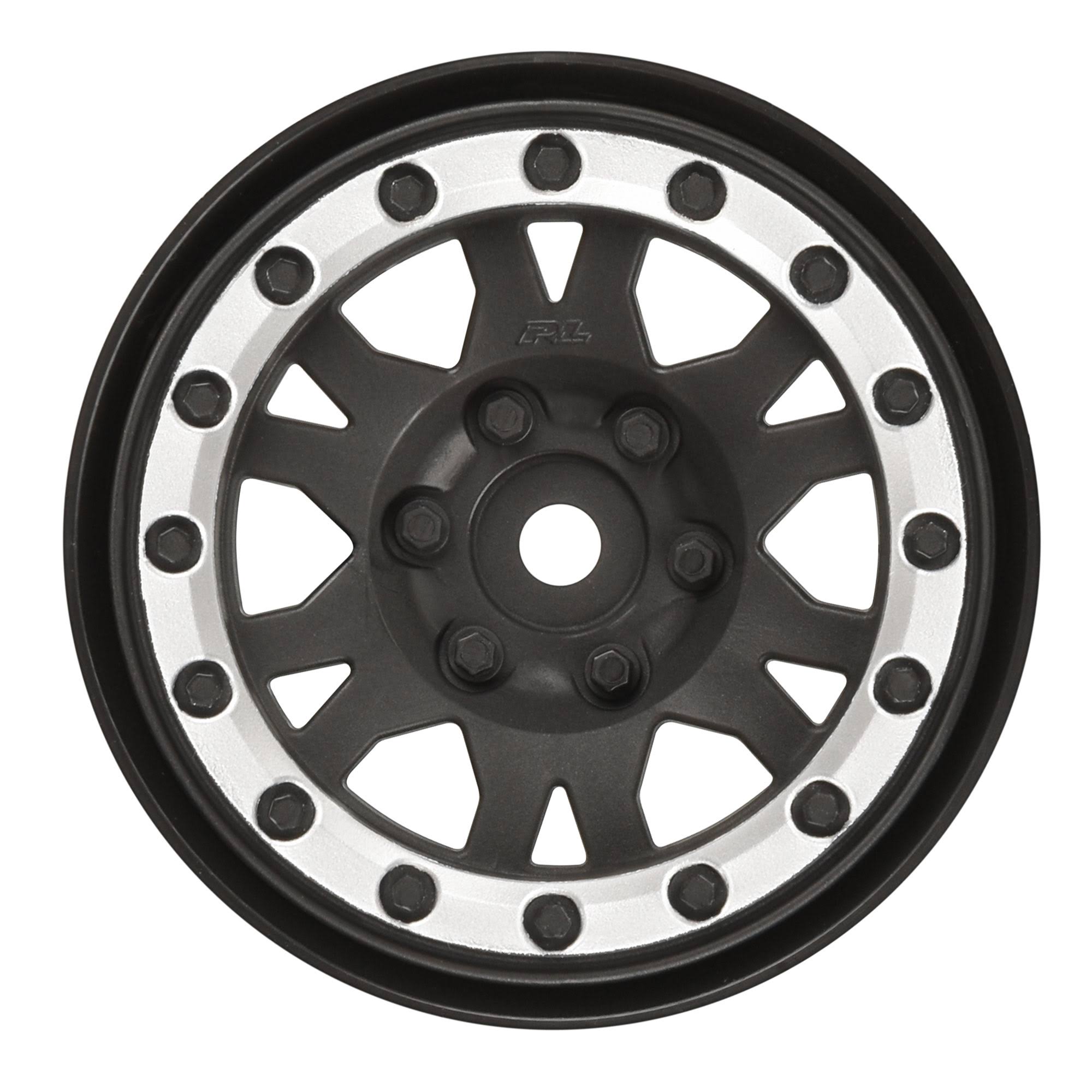 Proline Impulse 1.9" Internal Bead-Loc Wheel Black/Silver PRO276913