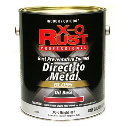 True Value X-o Rust Preventative Enamel Paint - Bright Red Xo6, 1gal