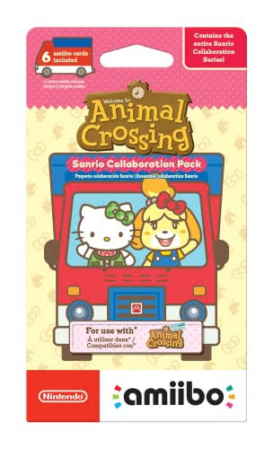 Nintendo Amiibo Animal Crossing New Horizon Sanrio Collaboration Exclusive Pack - 6 Cards [video game]