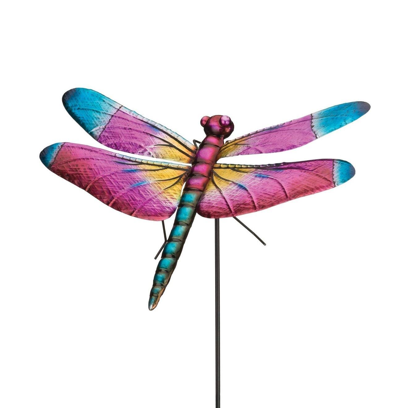 Regal Art & Gift Purple & Blue 46.25'' Skimmer Dragonfly Garden Stake One-Size