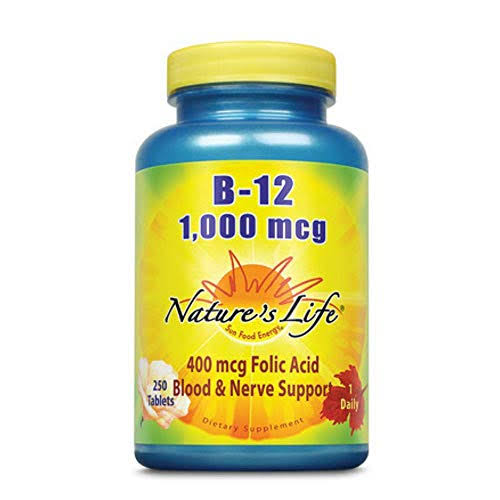 Nature's Life B-12 1,000 mcg - 250 Tablets