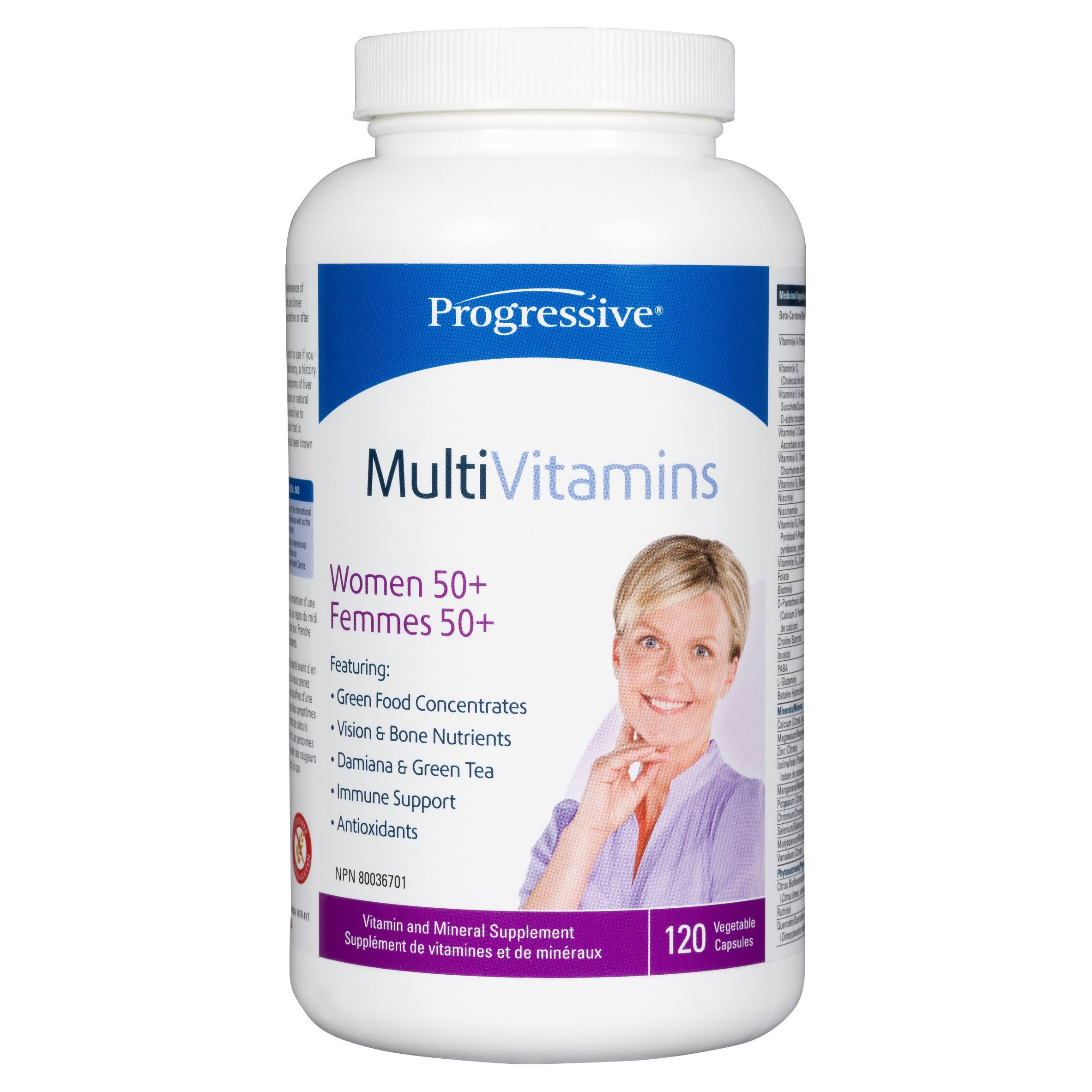 Progressive Multivitamin Women 50+ - 120 Capsules