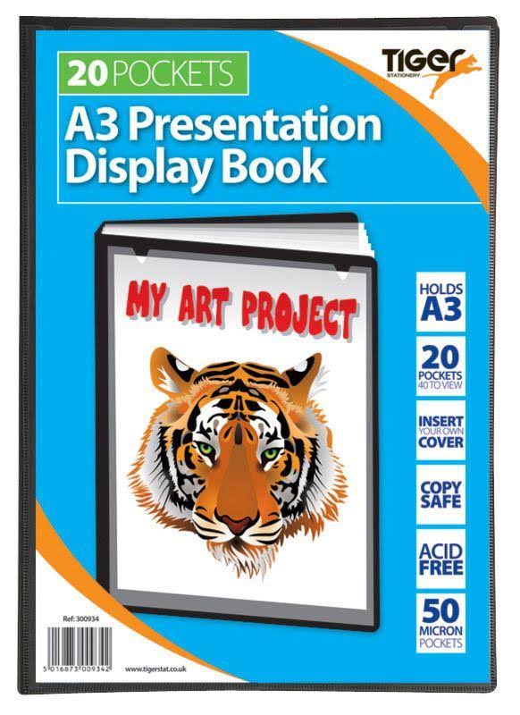 Tiger Stationery A3 Black Display Book