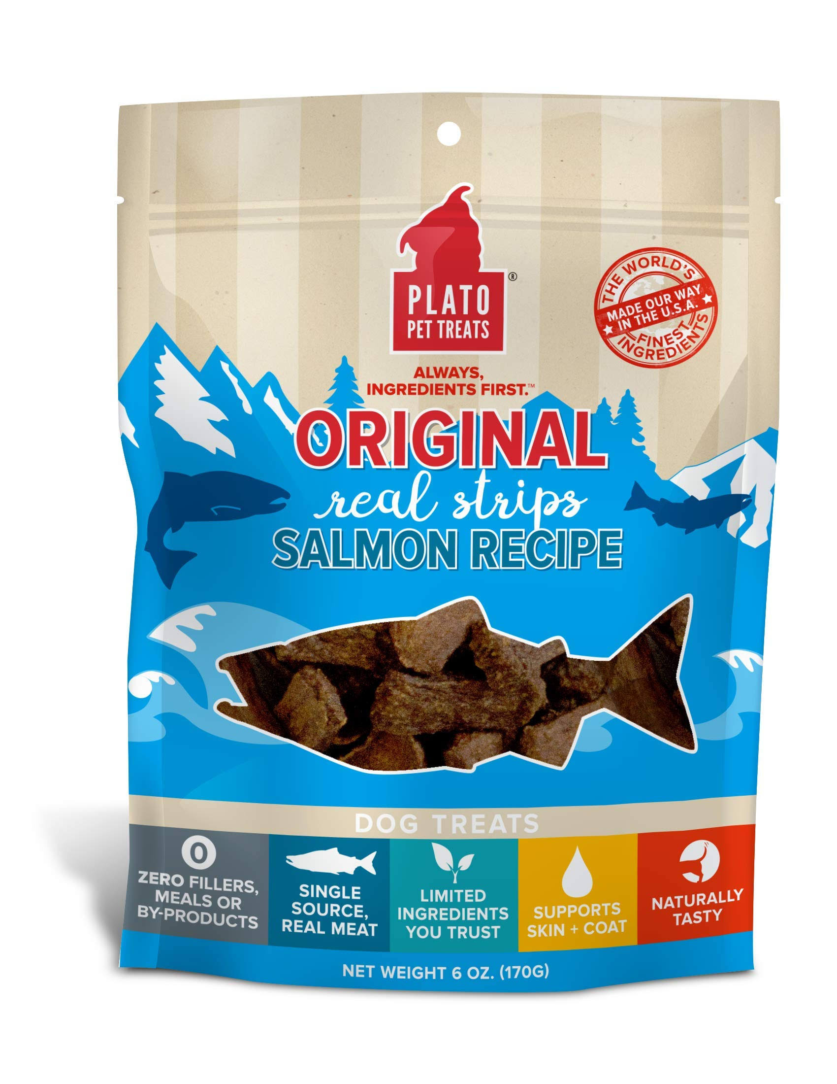 Plato Dog Treats - Salmon Strips