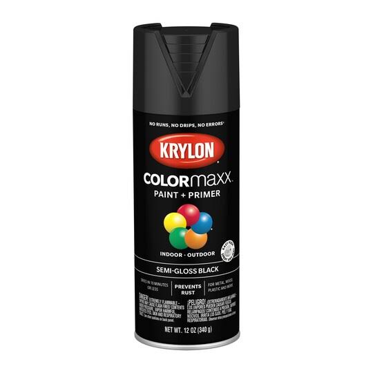 Paint & Primer, Semi Gloss Black By Krylon Colormaxx | Michaels