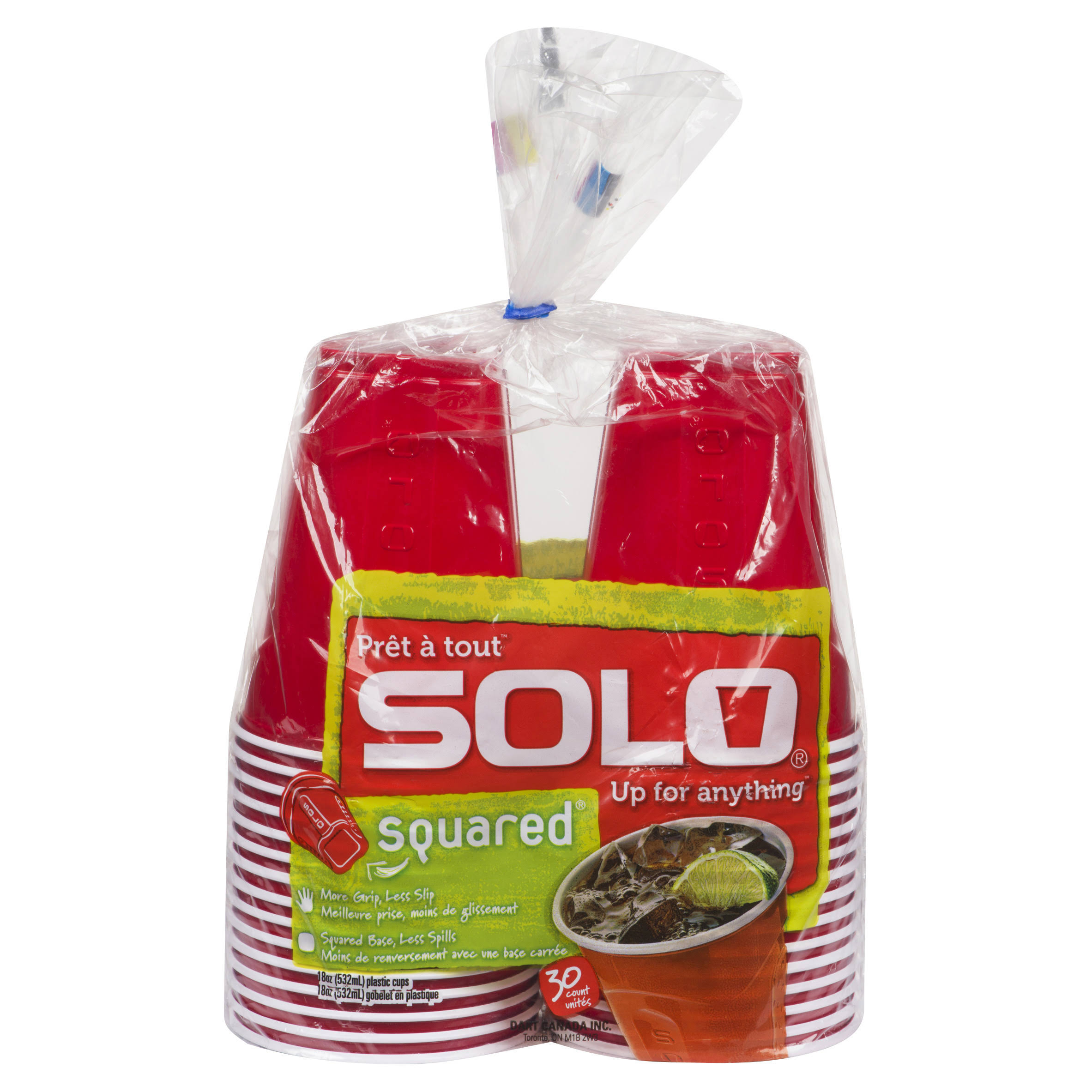 Solo Square Plastic Cups - 30 Count