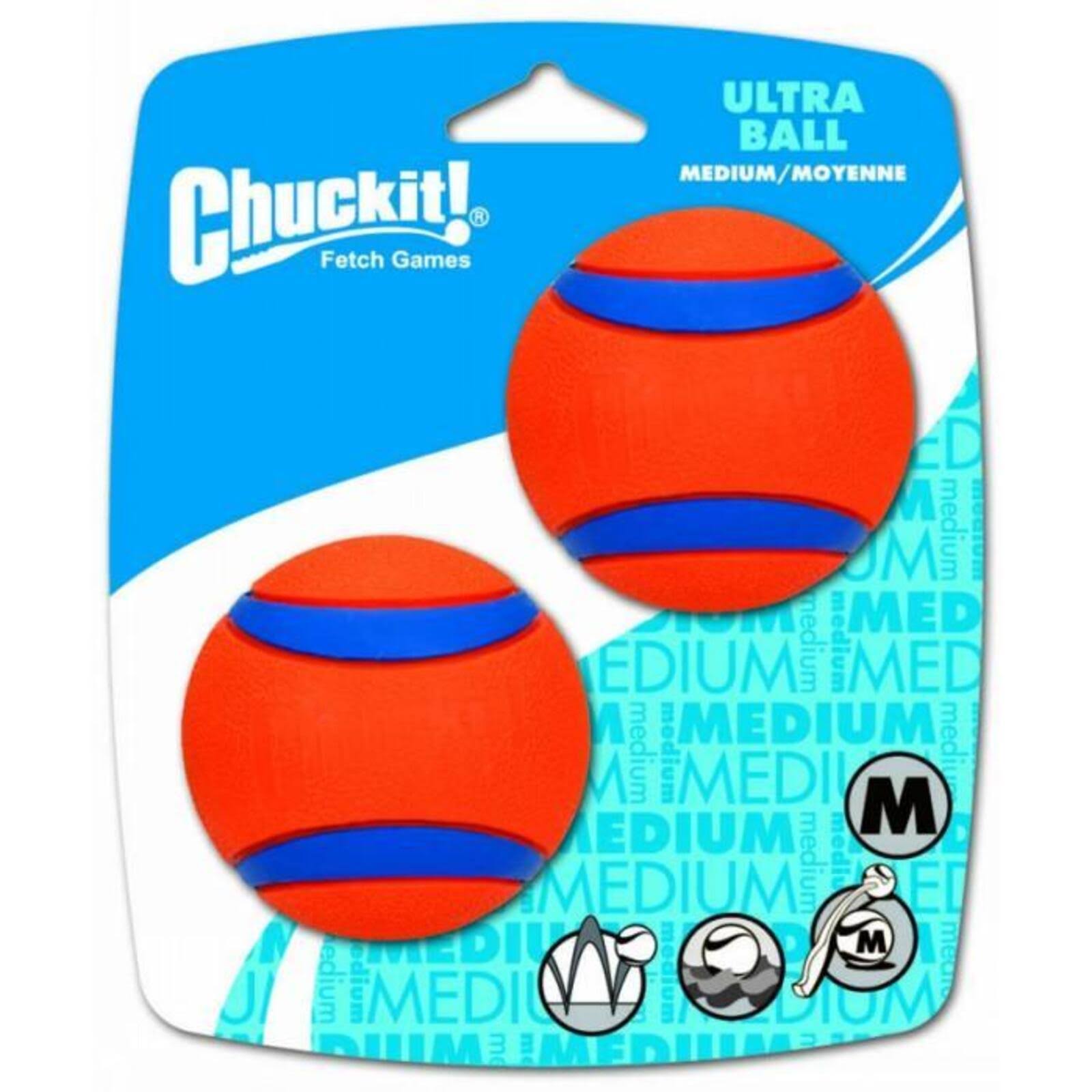 Canine Hardware Chuckit DCW17001 Ultra Ball Dog Toy - 2ct