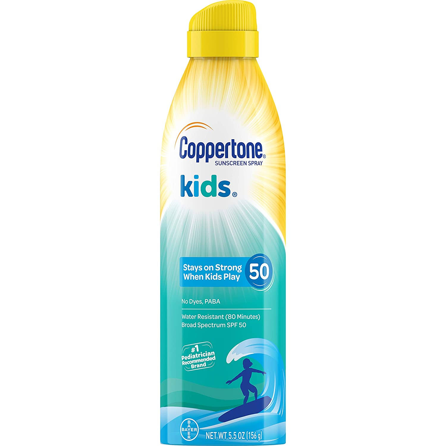 Coppertone Kids SPF 50 Sunscreen Spray - Water Resistant, 5.5oz