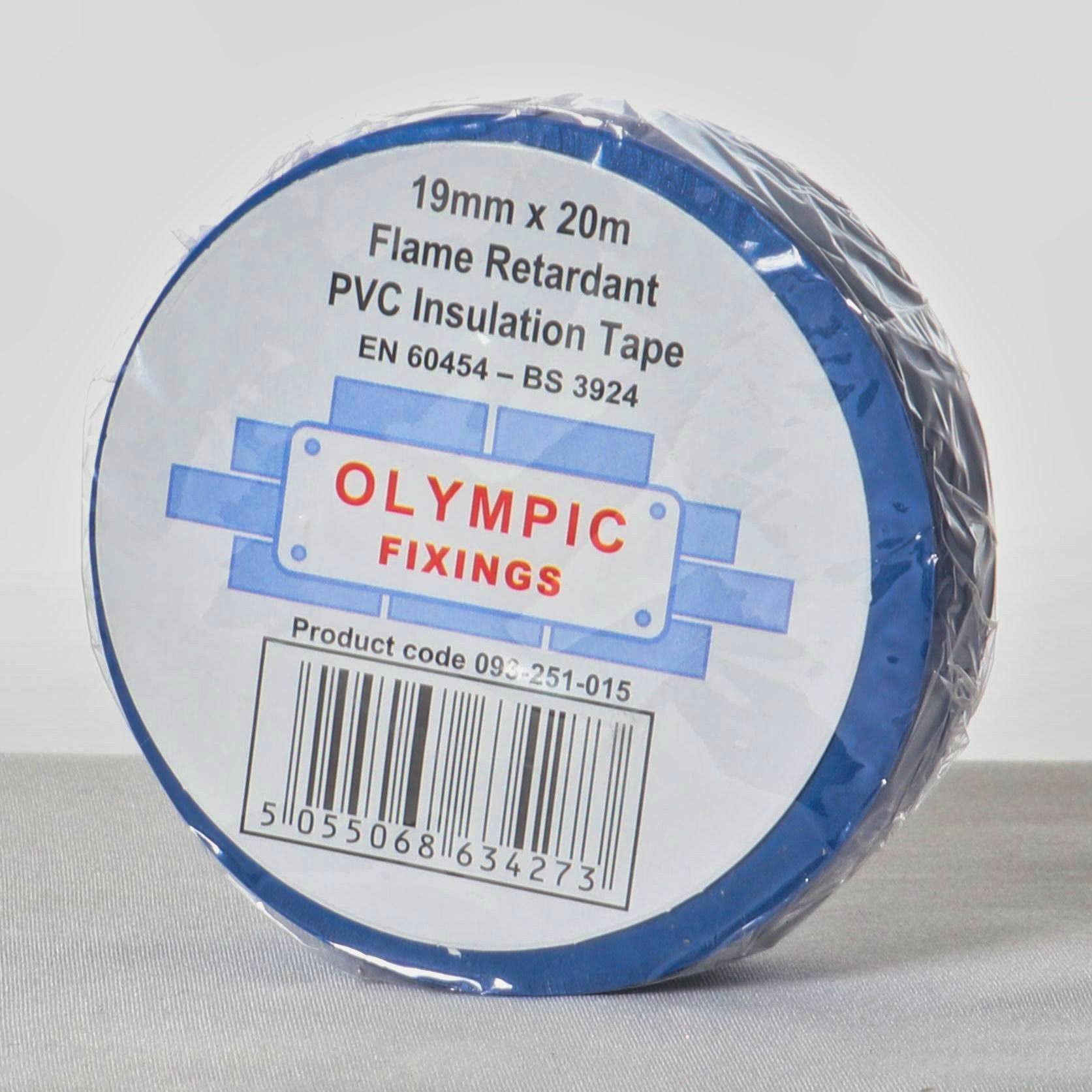 Blue Electrical PVC Insulation Tape 19mm x 20m BS EN 60454 Electrical Work 