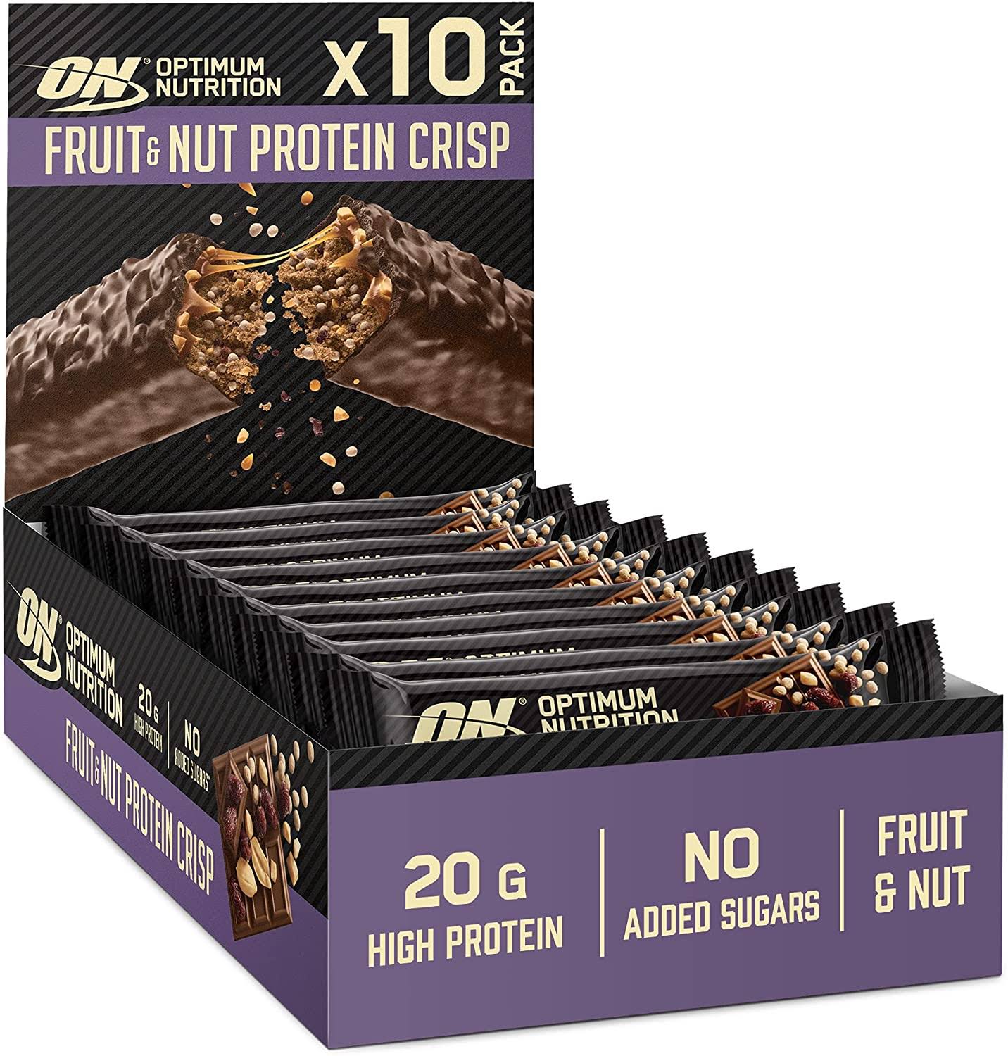 Optimum Nutrition Protein Crisp Bar 10 x 65g