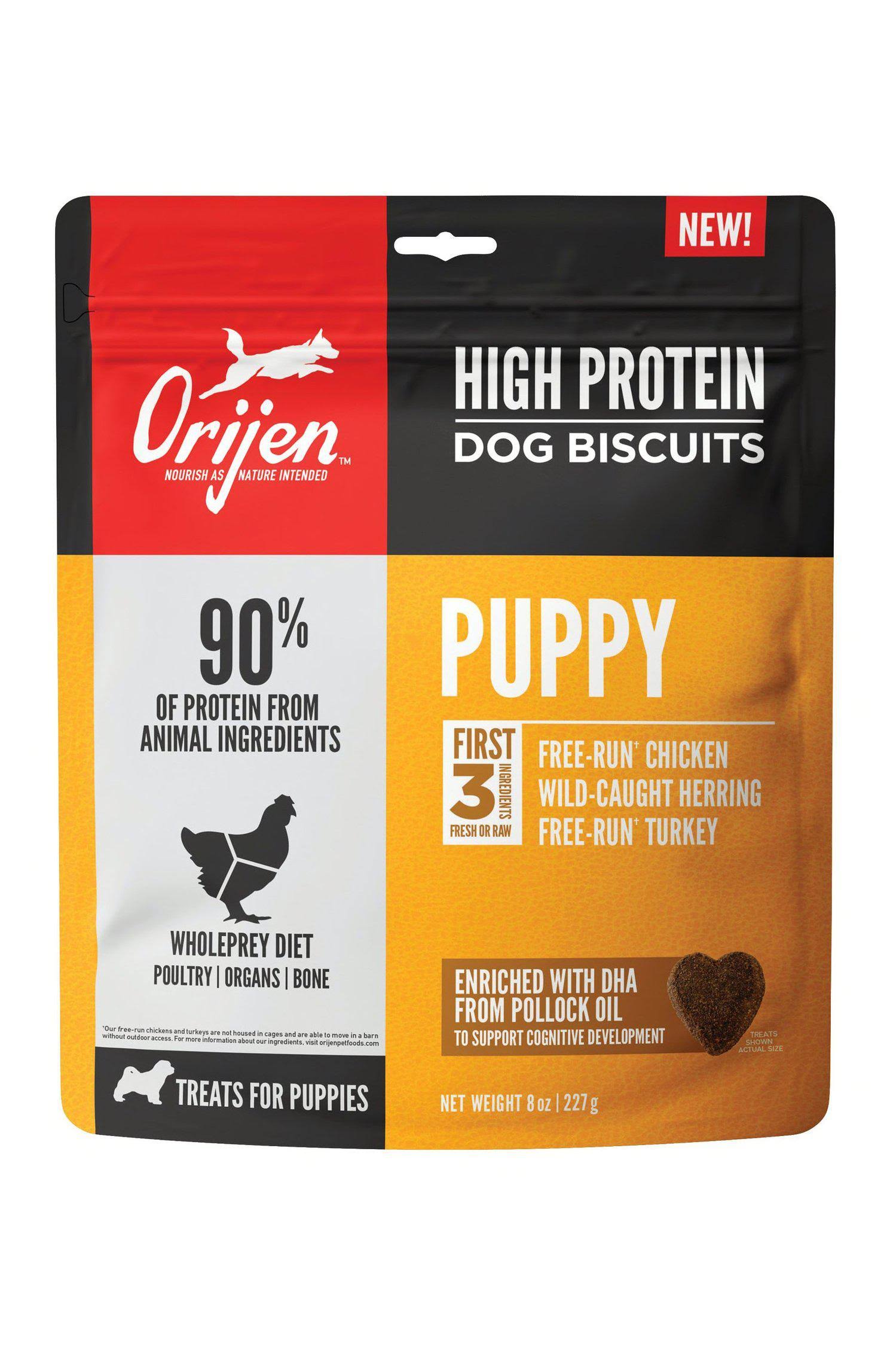 Orijen High Protein Dog Biscuit Treats, Puppy - 8 oz