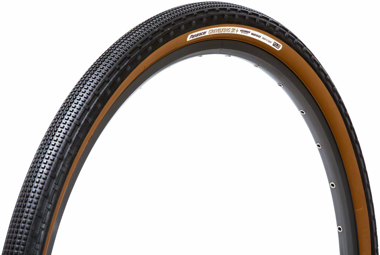 Panaracer GravelKing SK+ Tire - Tubeless, Folding, Black, 700x38