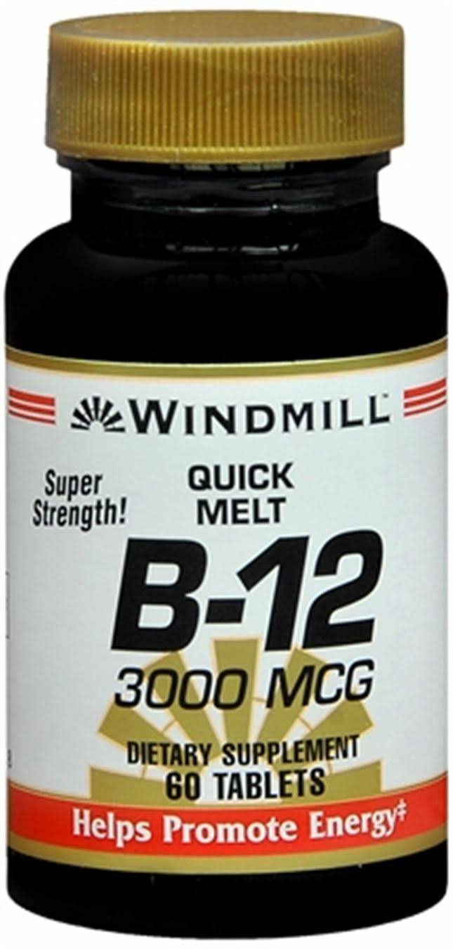 Windmill B-12 3000 mcg Quick Melt Tablets