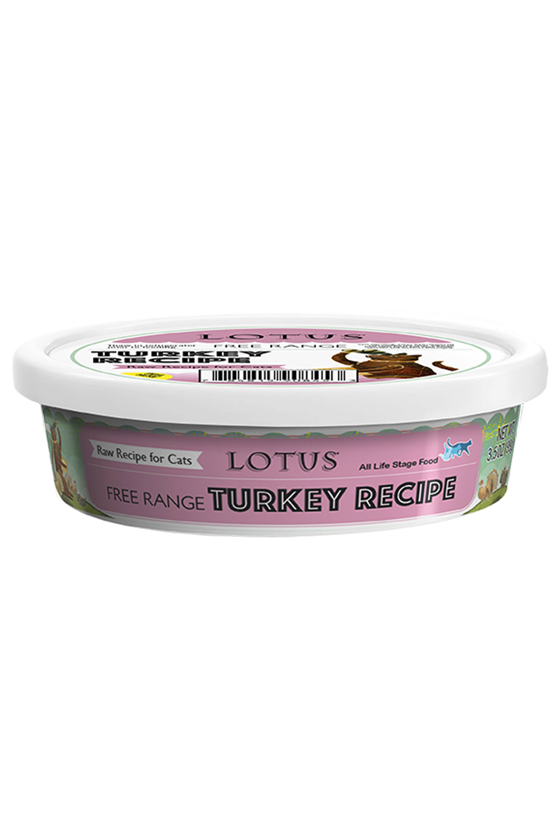 Lotus Raw Cat Food Turkey Recipe 3.5-oz