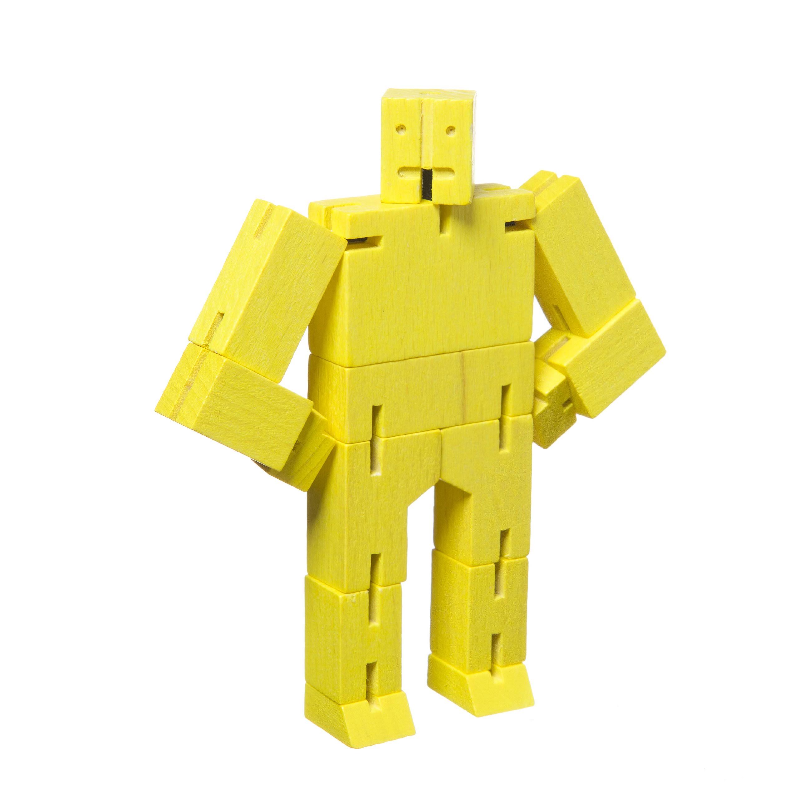 Areaware Micro Cubebot Brain Teaser Puzzle - Yellow