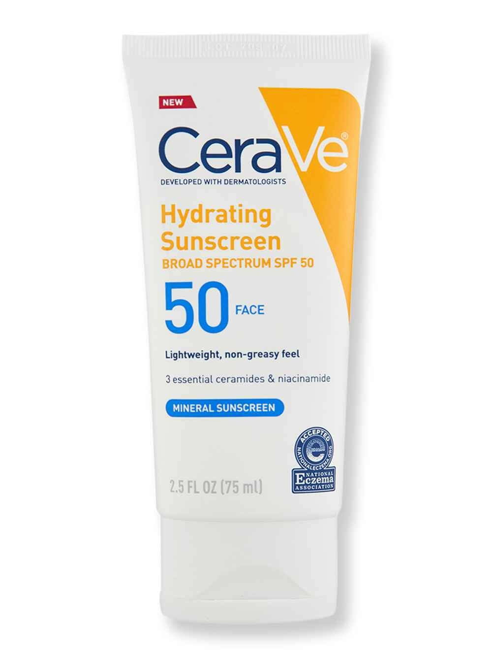 Cerave Hydrating Face Sunscreen - SPF 50, 2.5oz
