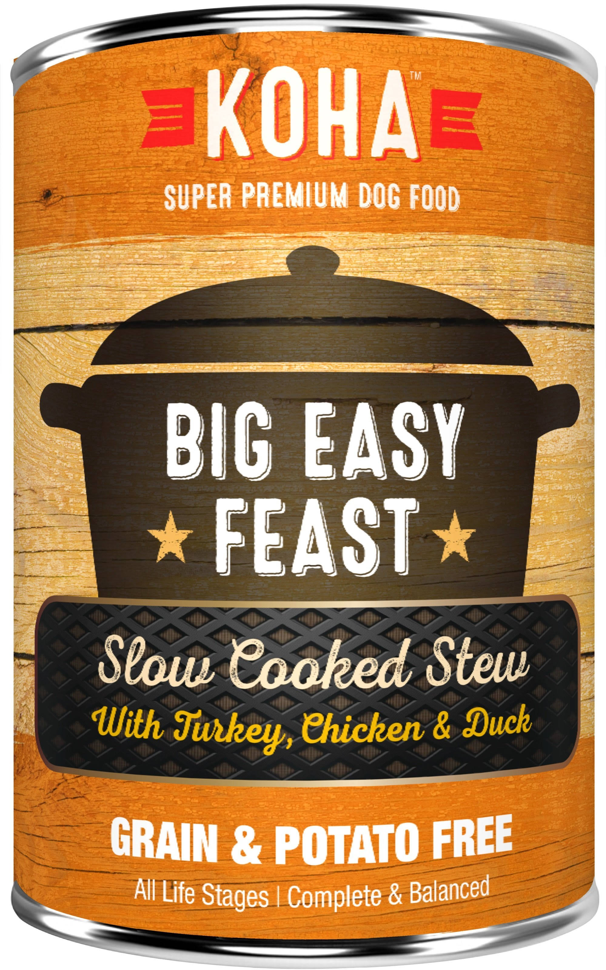 Koha Slow Cooked Stew Big Easy Feast 12.7oz Canned Dog Food