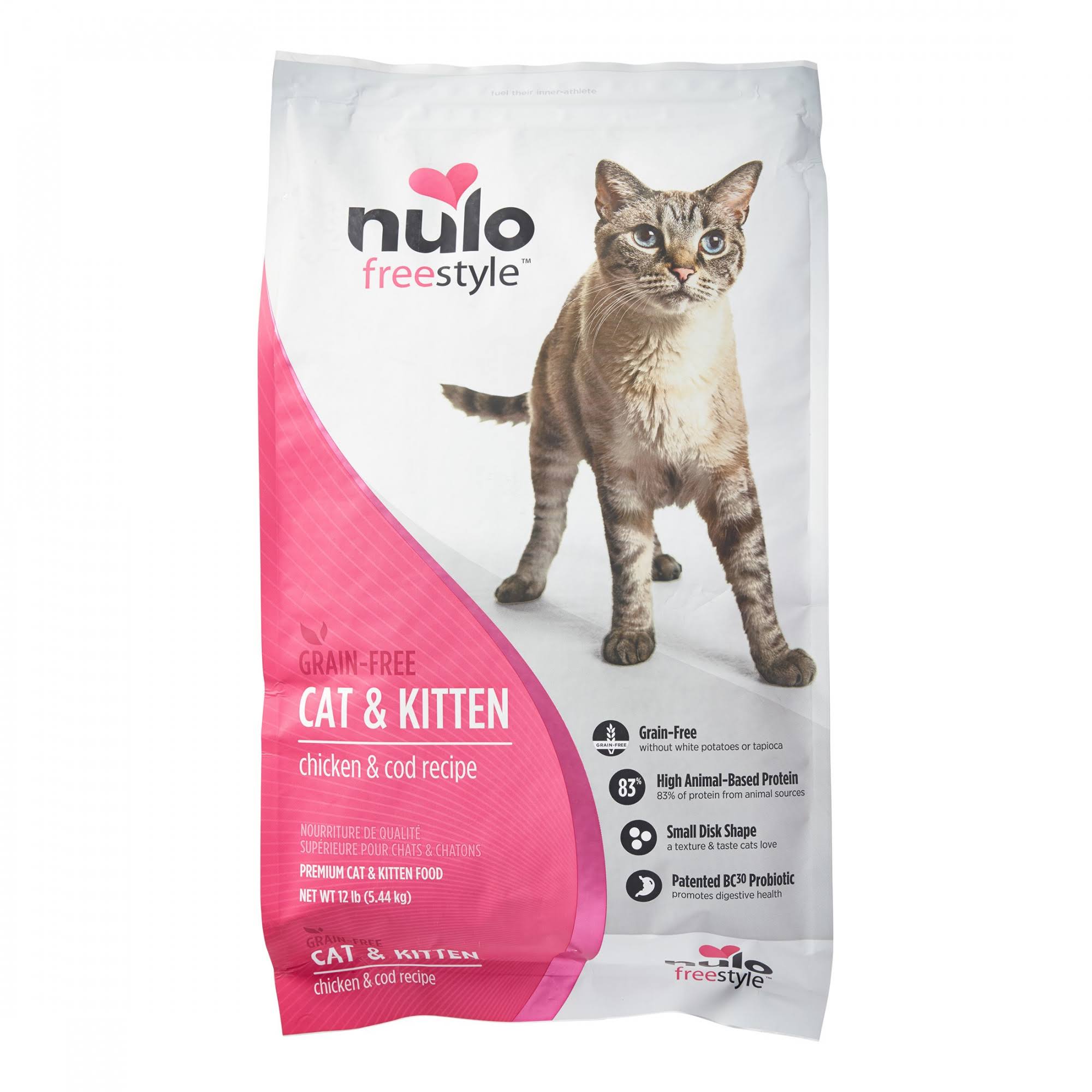 Nulo Grain-Free Dry Cat and Kitten Food - Chicken & Cod Recipe