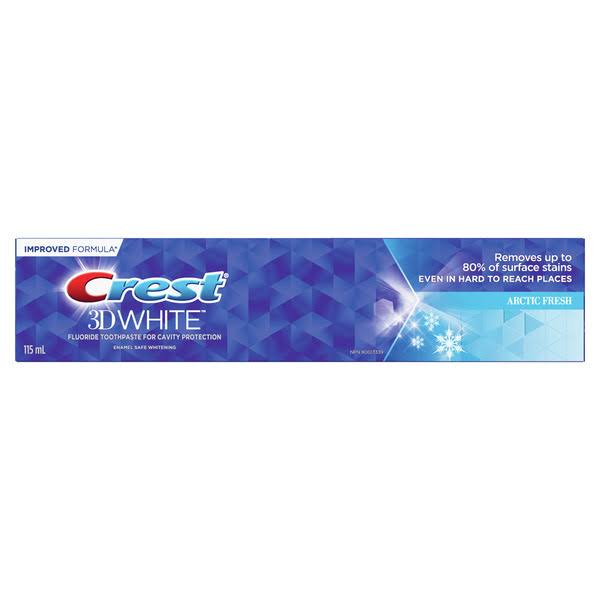 Crest 3D White, Whitening Toothpaste Arctic Fresh 115 mL,